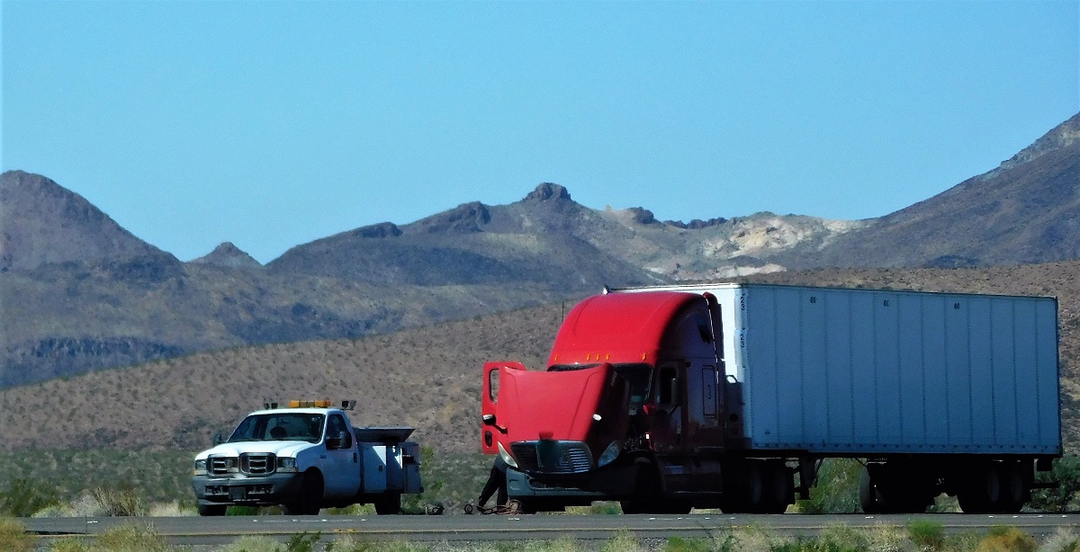Truck Breaks Down on the Highway